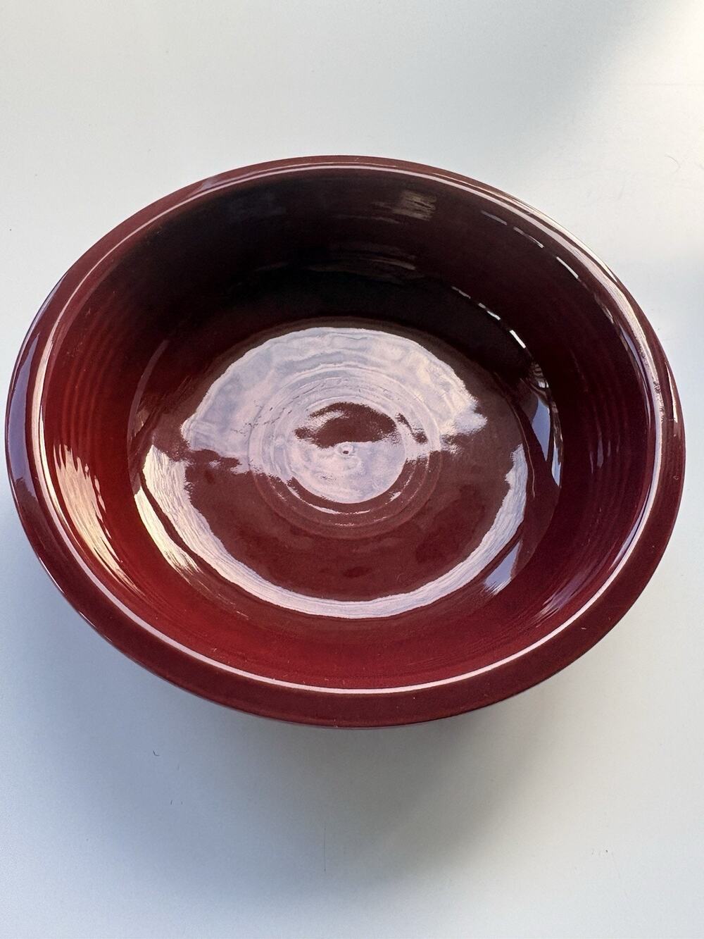 Homer Laughlin FIESTA Ware 7" Coupe Soup Cereal Bowls Cinnabar Red HLC USA